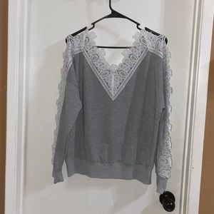 Long Sleeve Laced Shirt